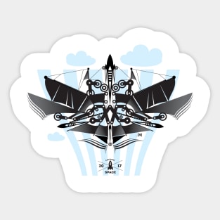 Flying Machine Sticker